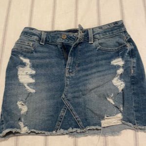 Hollister jean skirt
